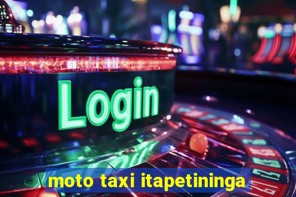 moto taxi itapetininga